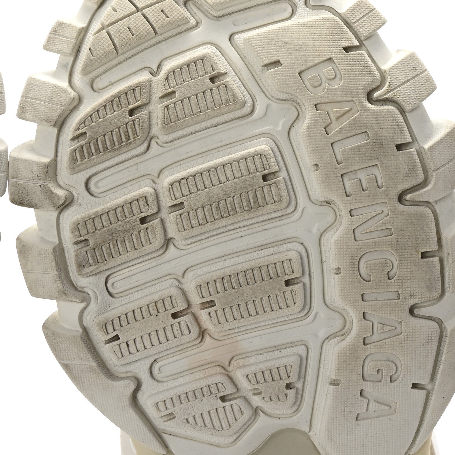 Balenciaga Rubber Mesh Fabric Monocolor Recycled Sole Womens Track Sneakers 37 White Multicolor 7 of 10