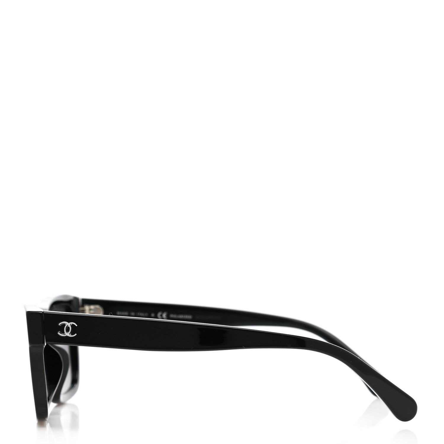 Chanel Acetate Polarized Square Sunglasses 5417-A Black 3 of 8