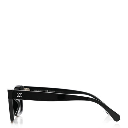 Chanel Acetate Polarized Square Sunglasses 5417-A Black 3 of 8