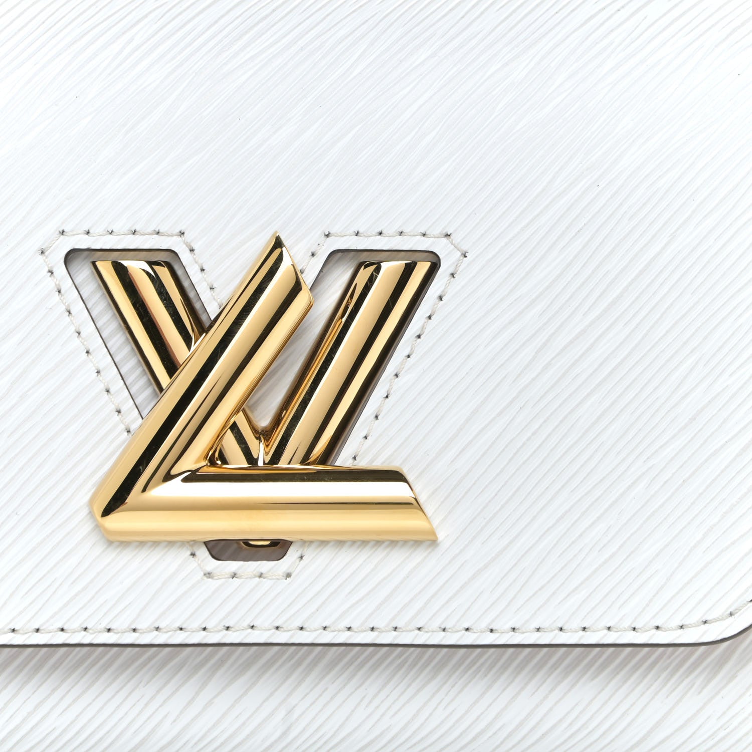 Louis Vuitton Epi Asnieres Flowers Twist Shoulder Bag PM White 7 of 12