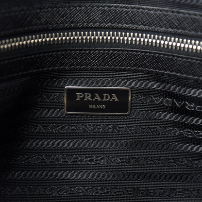 Prada Saffiano Travel Briefcase Black 10 of 12