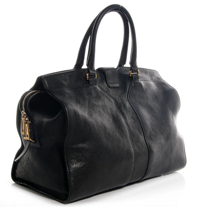 Saint Laurent Leather Large Cabas Chyc Black 3 of 8