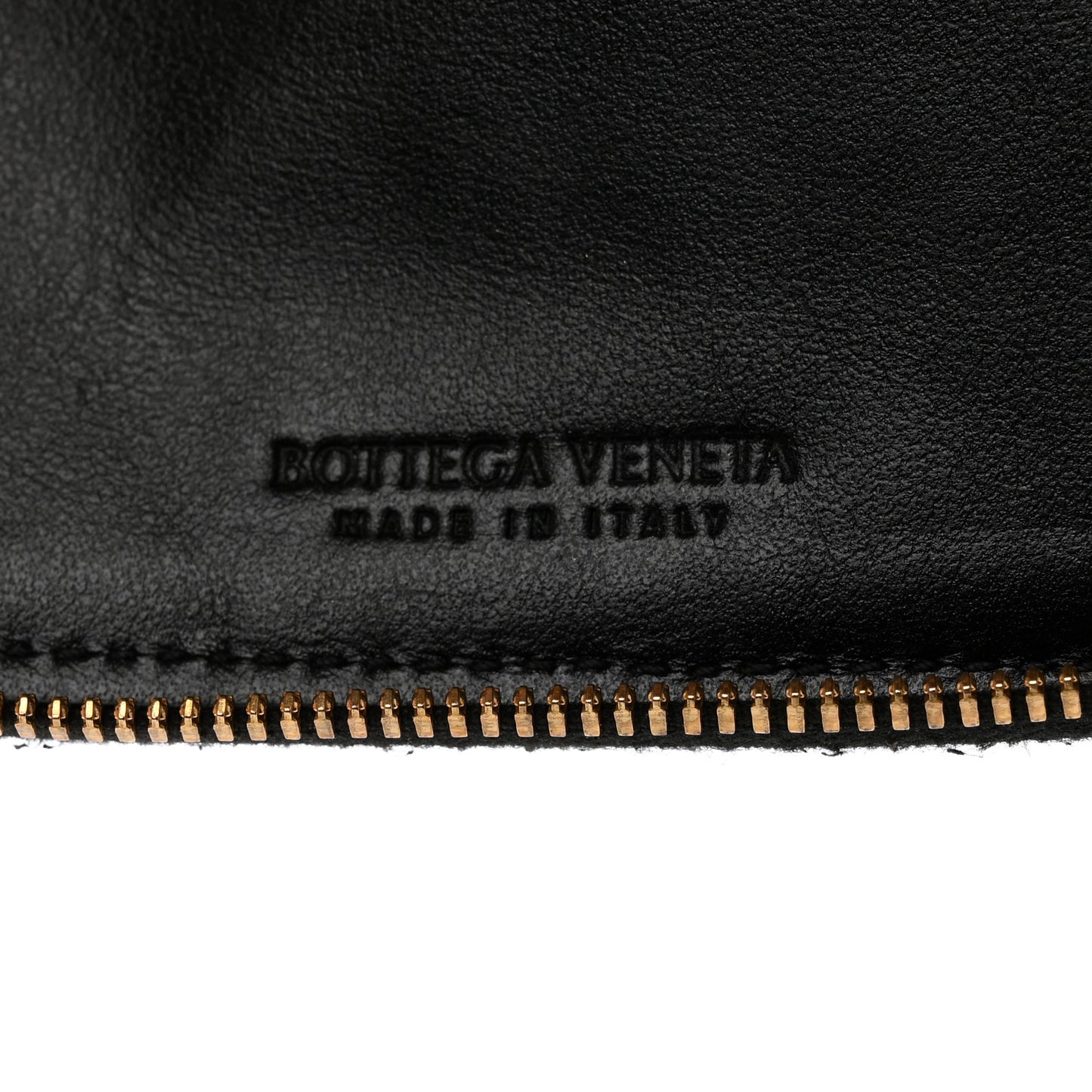 Nappa Intrecciato Zip Around Wallet Black