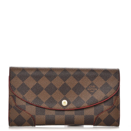 Louis Vuitton Damier Ebene Caissa Wallet Cherry 1 of 8