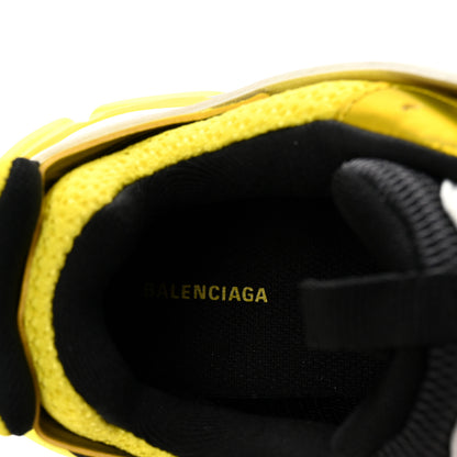 Balenciaga Mesh Nylon Womens Track Sneakers 39 Jaune Black White 7 of 8