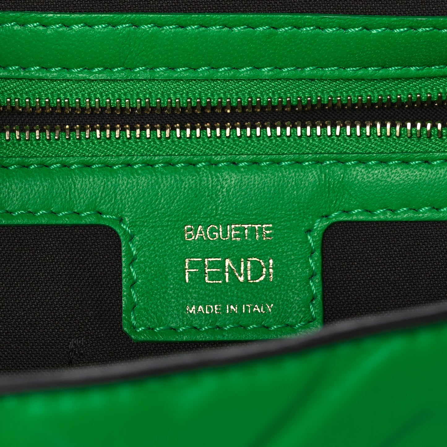 Nappa FF 1974 Embossed Baguette Tomatillo