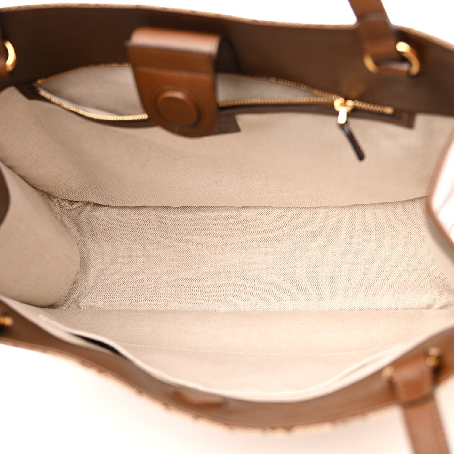 Gucci Monogram Horsebit 1955 Tote Bag Beige Brown Sugar 5 of 10