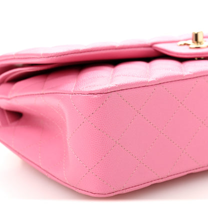 Chanel Caviar Quilted Medium Double Flap Pink 9 of 11