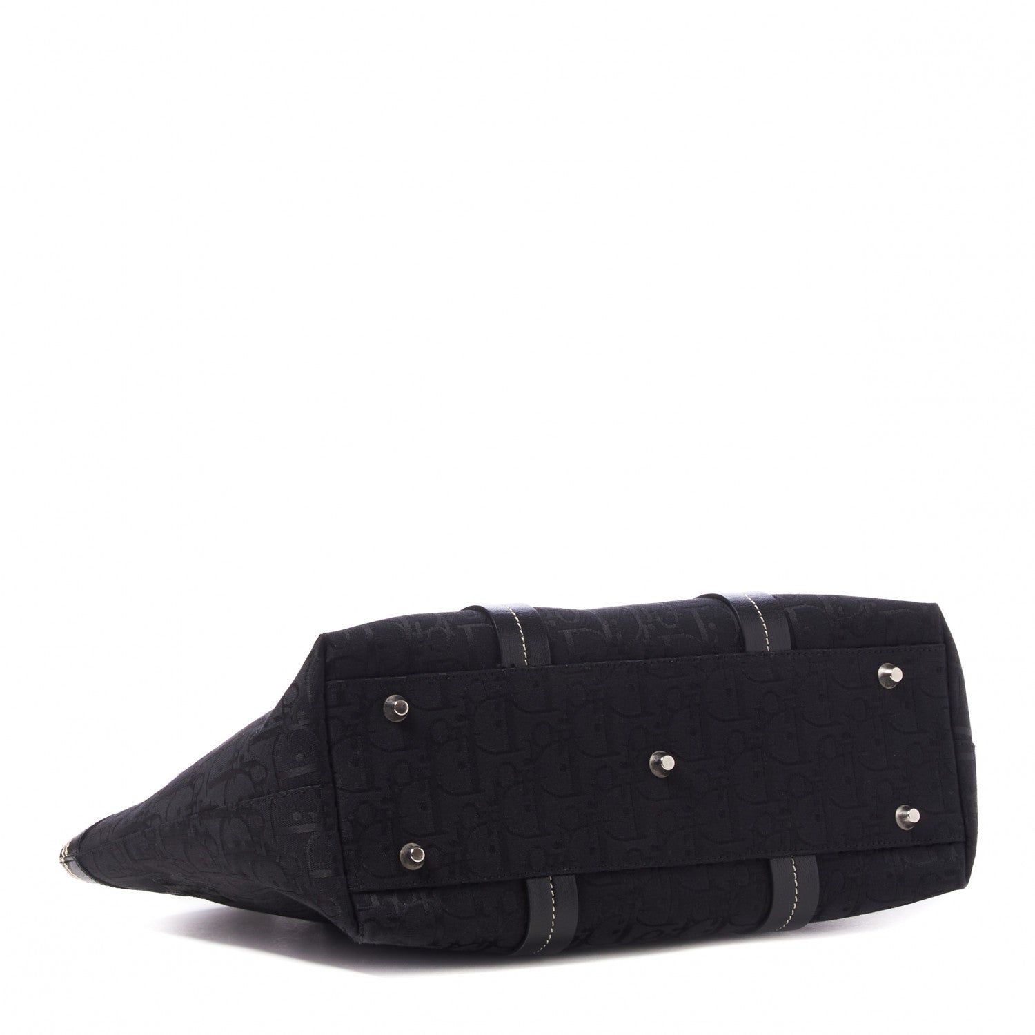 Christian Dior Monogram Vintage Flowers Dome Bag Black 3 of 9