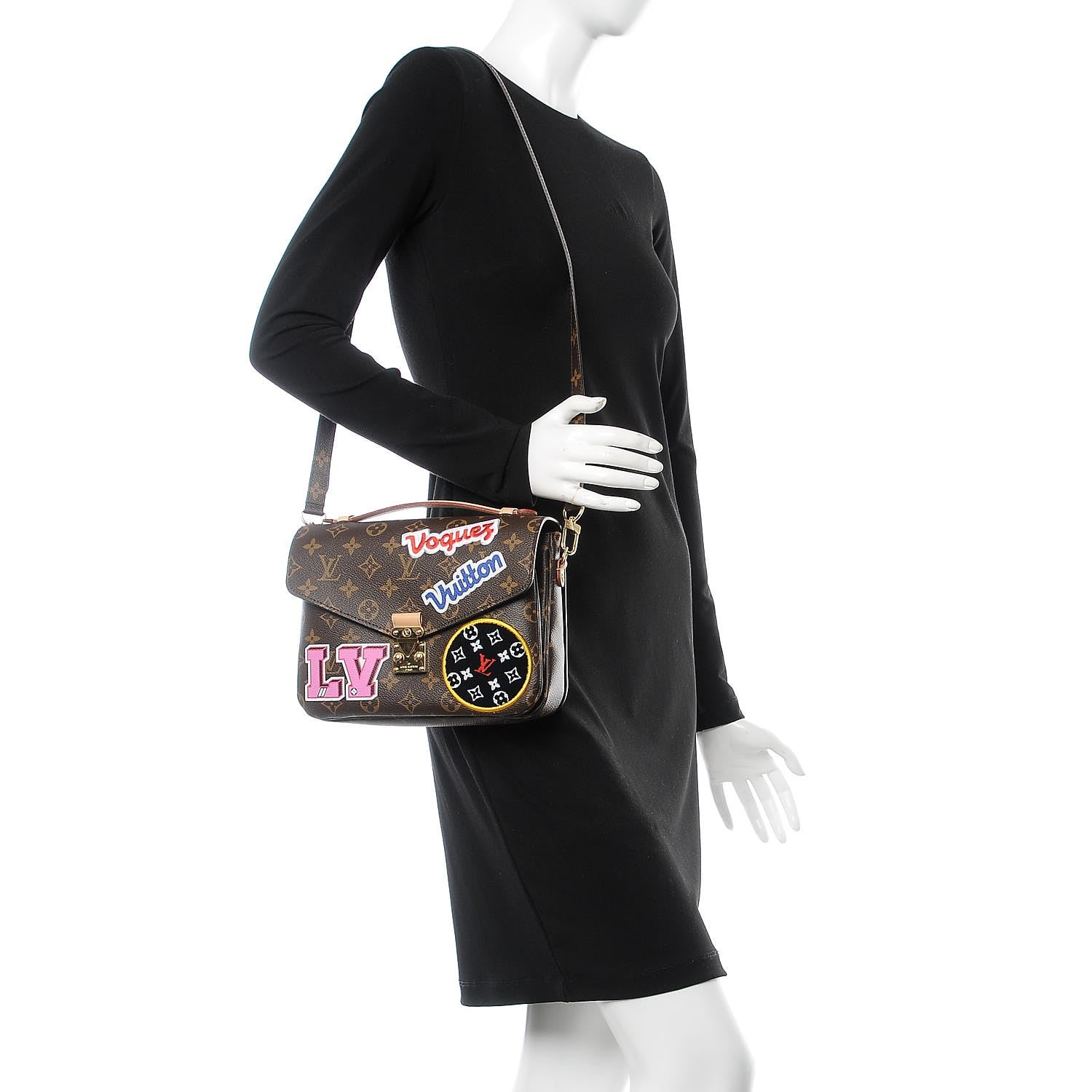 Louis Vuitton Monogram Patches Pochette Metis 2 of 7