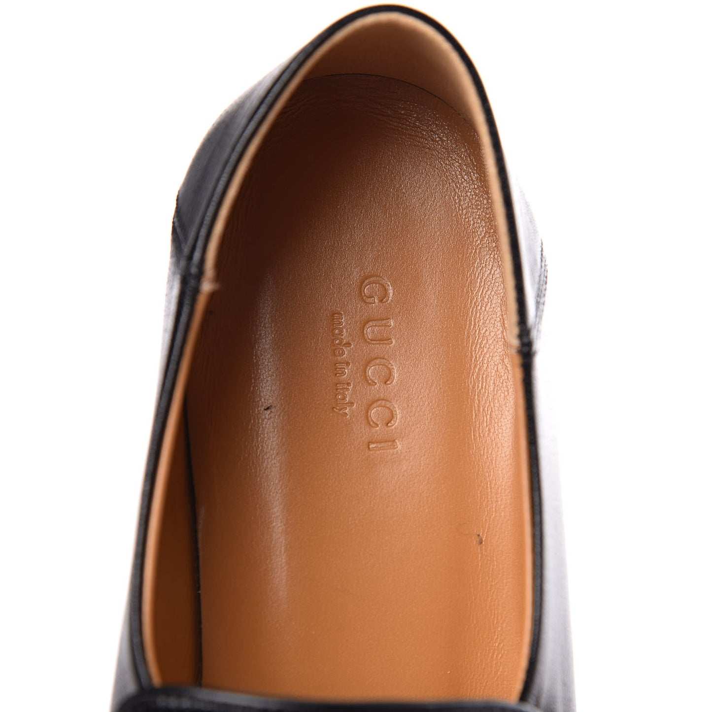 Goatskin Womens Horsebit Mid-Heel Loafers 37.5 Black