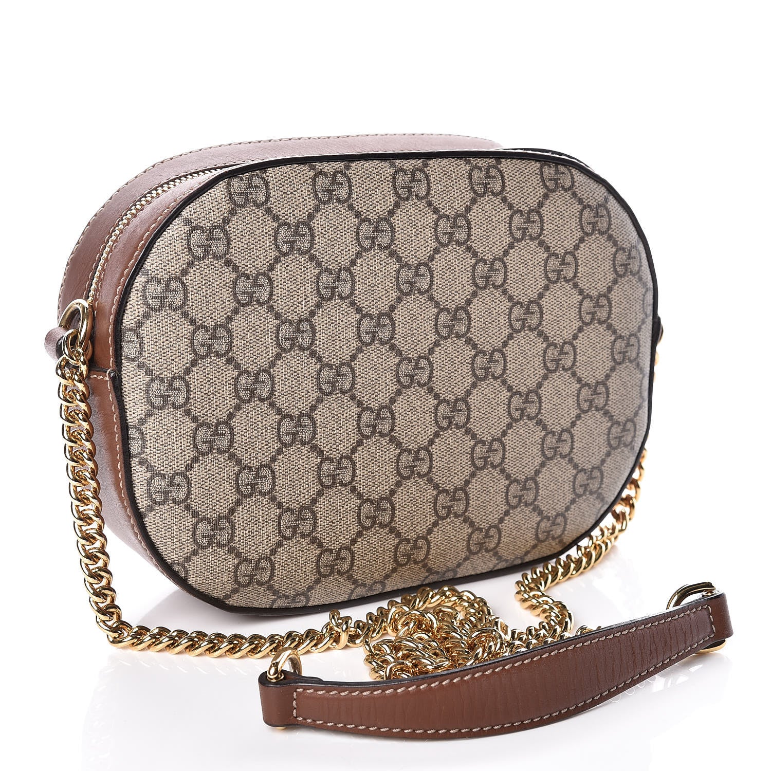 Gucci GG Supreme Monogram Floral Embroidered Mini Chain Shoulder Bag Beige Tuscany 3 of 17