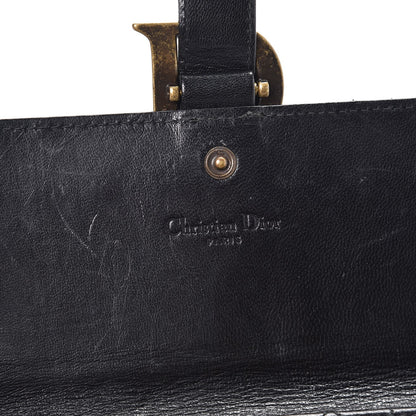 Christian Dior Lambskin Cannage D Clutch Wristlet Black 6 of 11