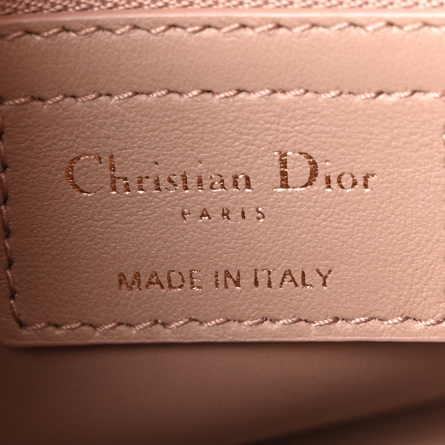 Christian Dior Linen Macrocannage Small Caro Bag Rose 6 of 10