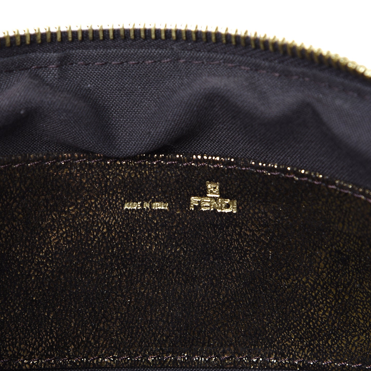Metallic Canvas Pochette Gold
