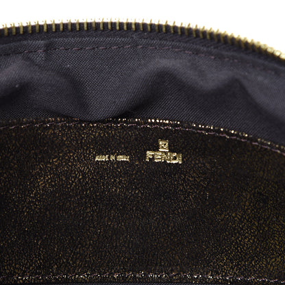 Fendi Metallic Canvas Pochette Gold 5 of 9