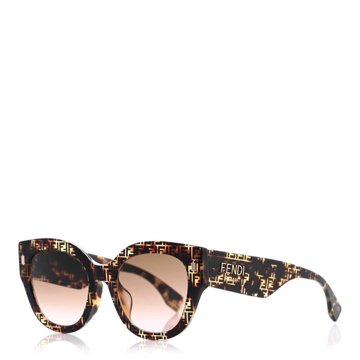 Fendi Acetate FF Sunglasses FF 0452/F/S Tortoise 1 of 8