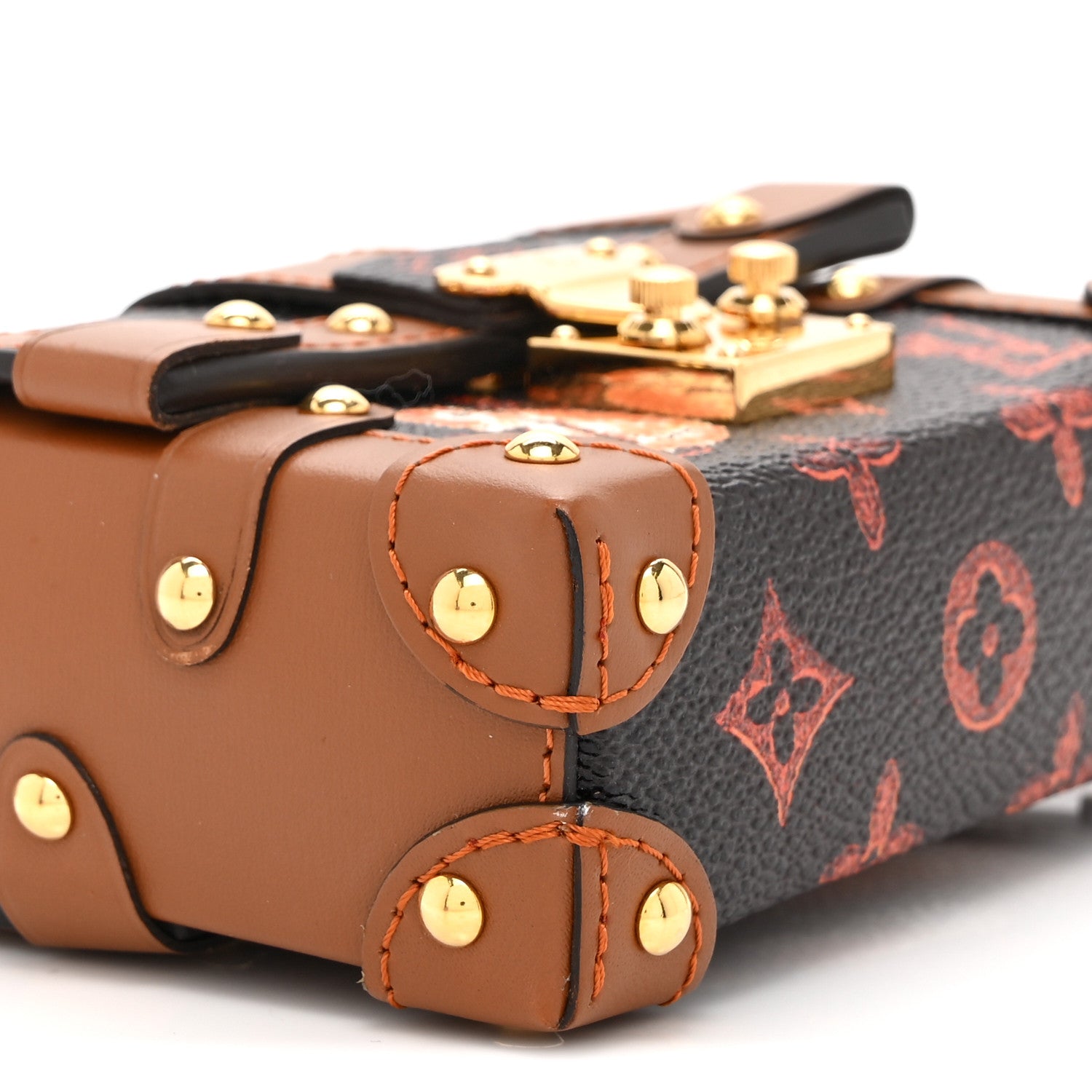 Louis Vuitton Catogram Essential Trunk Orange Marron 8 of 9