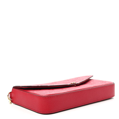 Louis Vuitton Empreinte Pochette Felicie Chain Wallet Scarlet 3 of 4
