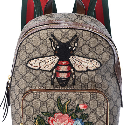 Gucci GG Supreme Monogram Web Bee Embroidered Small Day Backpack 9 of 11