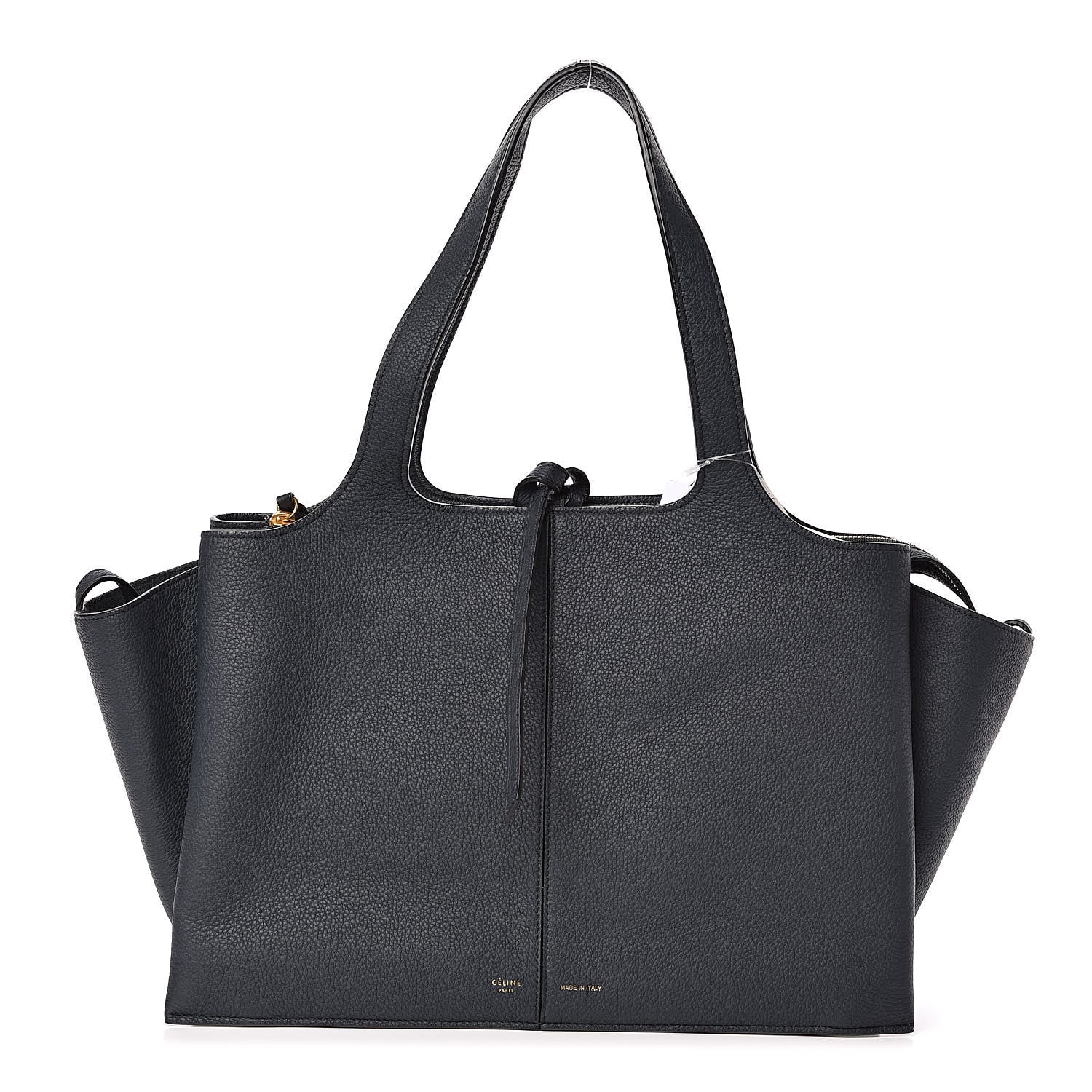 Celine Baby Grained Calfskin Medium Tri-Fold Bag Dark Sea 1 of 10