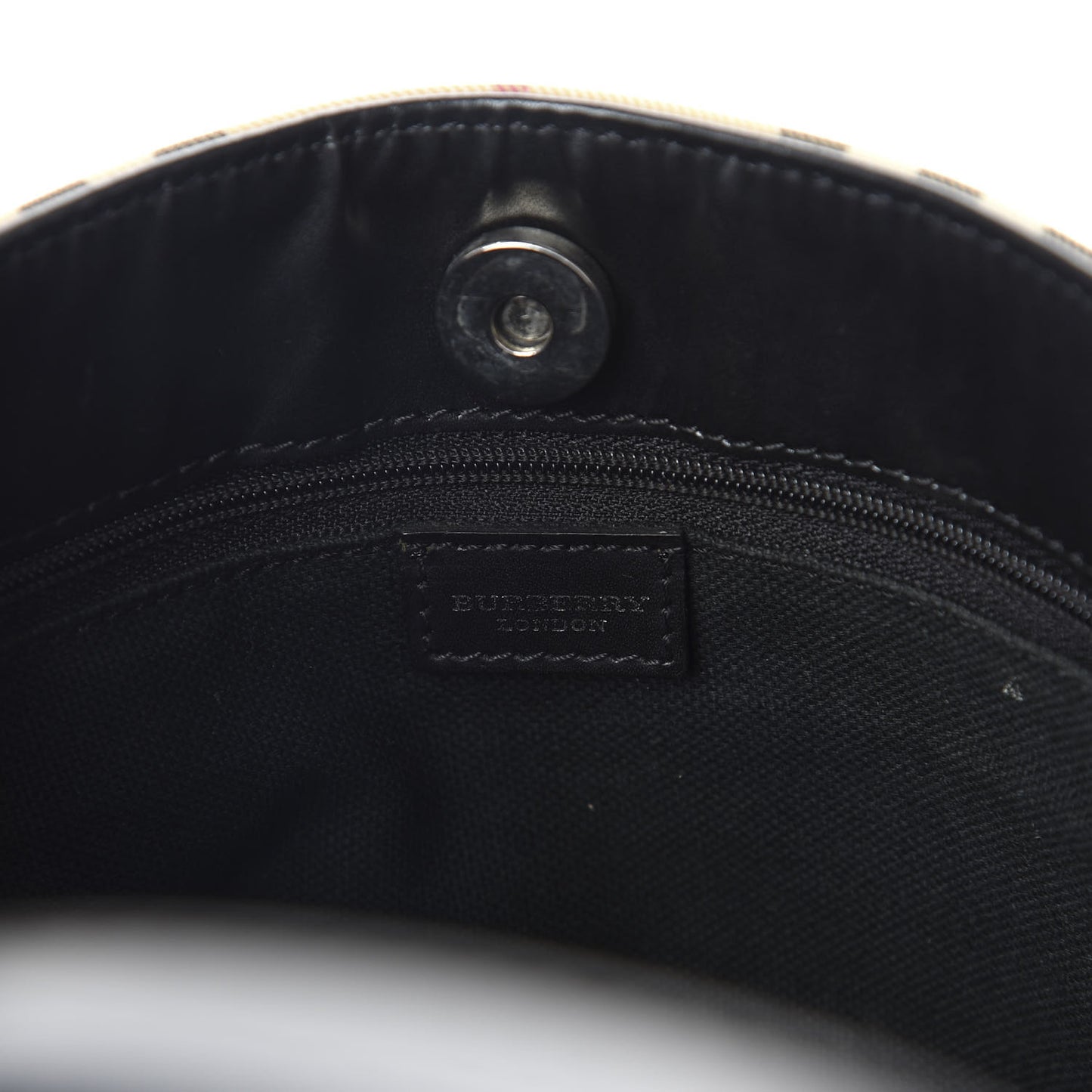 House Check Medium Tote Black