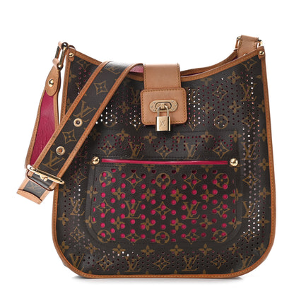 Louis Vuitton Monogram Perforated Musette Fuchsia 1 of 8