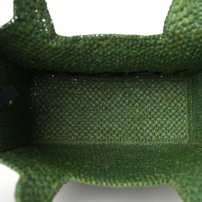 Loewe X PAULA'S IBIZA Raffia Font Tote Green 5 of 9