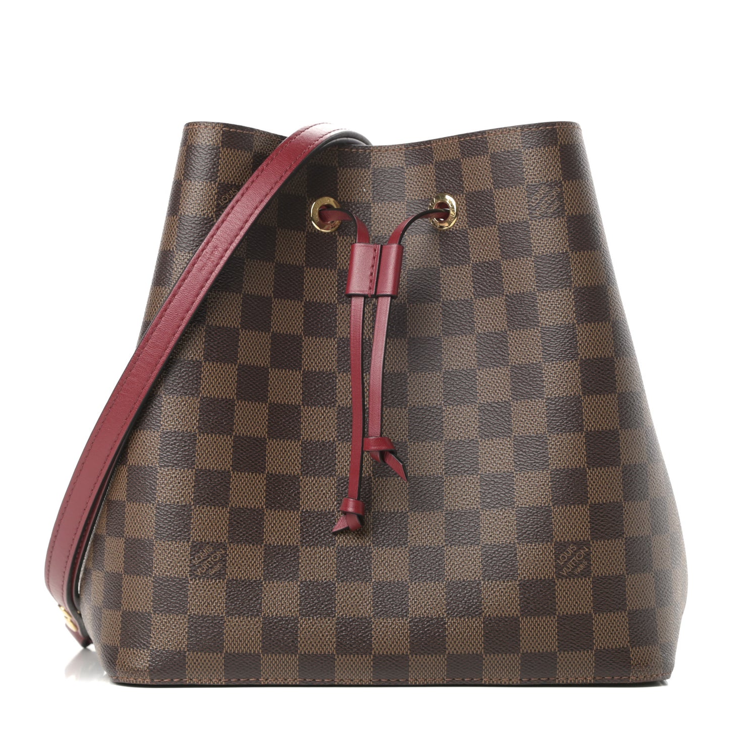 Damier Ebene Neonoe MM Cherry Berry