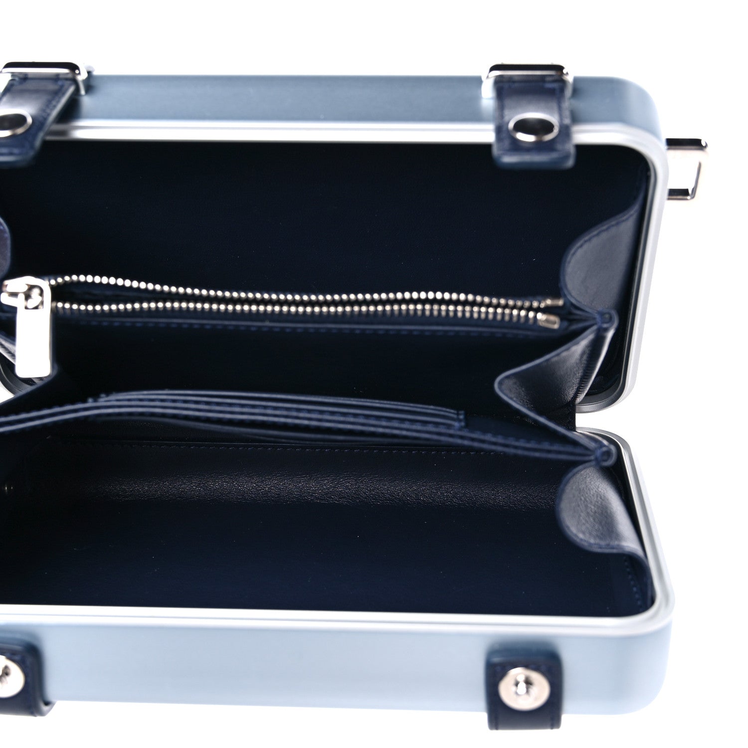 Christian Dior X RIMOWA Aluminum Personal Clutch On Strap Bleu 5 of 10