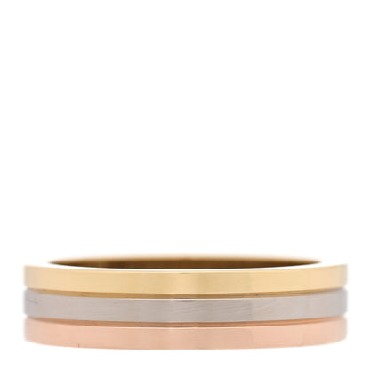 Cartier 18K Pink White Yellow Gold 3.5mm Trinity Wedding Band Ring 53 6.5 1 of 4