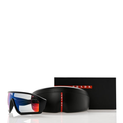 Prada Acetate Linea Rossa Impavid Sport Sunglasses SPS 03V Black 8 of 8