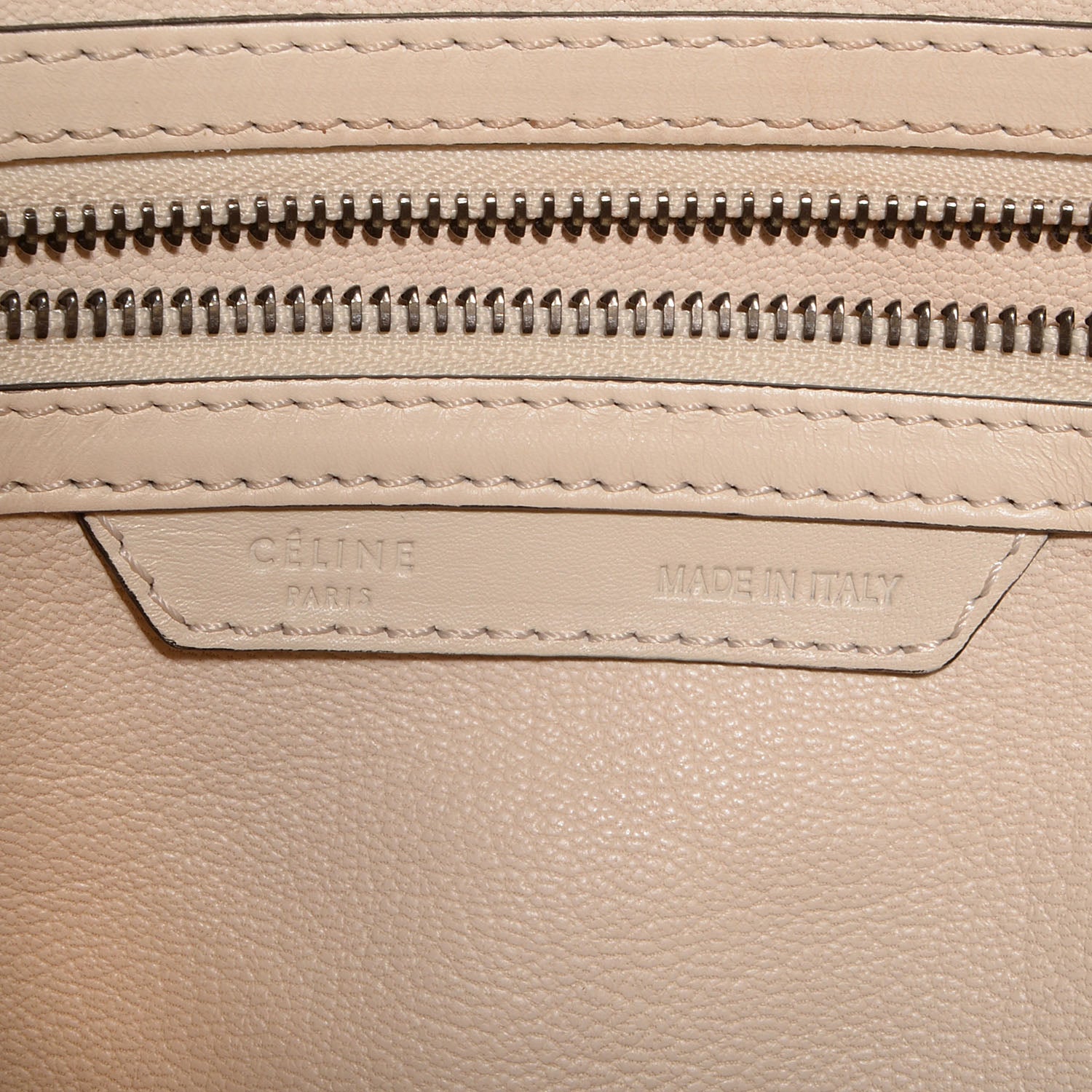 Celine Palmelato Leather Mini Luggage Bag Ivory 7 of 8