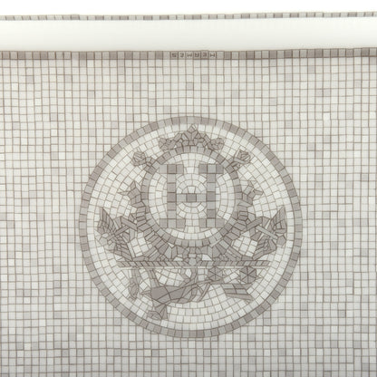 Hermes Porcelain Mosaique Au 24 Sushi Plate Platine 6 of 7