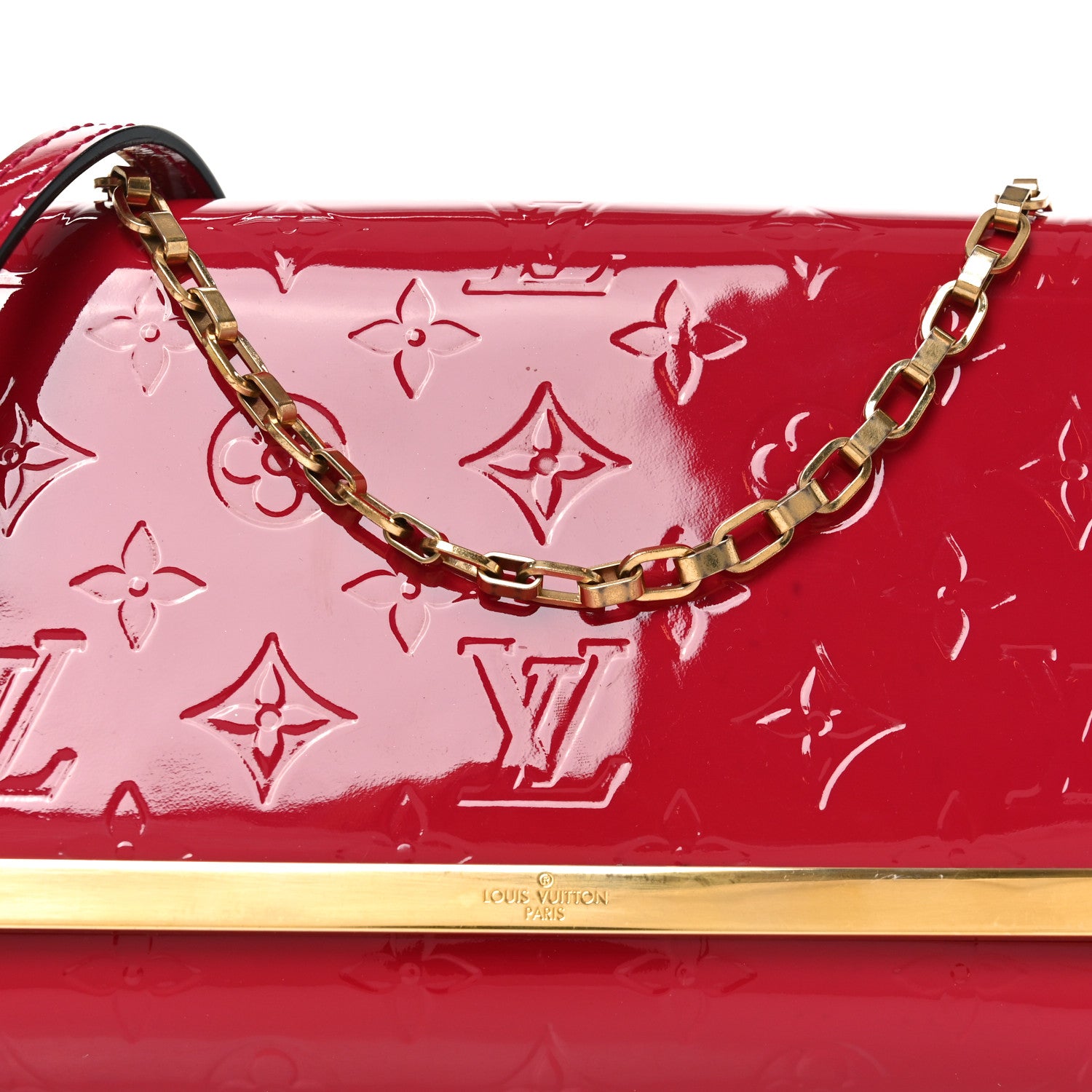 Louis Vuitton Vernis Ana Clutch Rose Indien 7 of 9