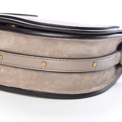 Chloe Calfskin Suede Small Nile Bracelet Bag Motty Grey 9 of 11
