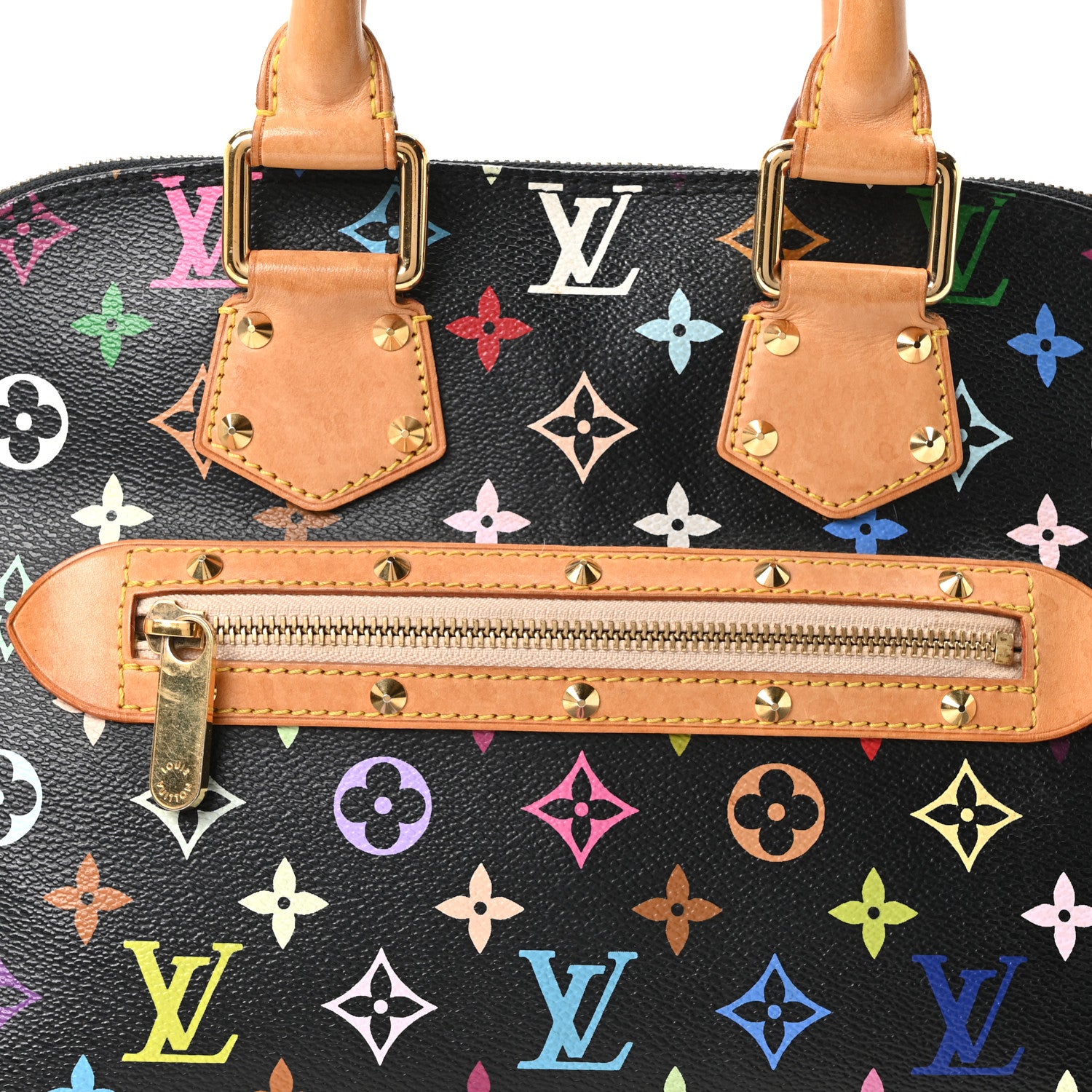 Louis Vuitton Monogram Multicolor Alma Black 6 of 8