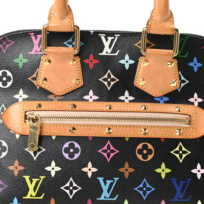 Louis Vuitton Monogram Multicolor Alma Black 6 of 8