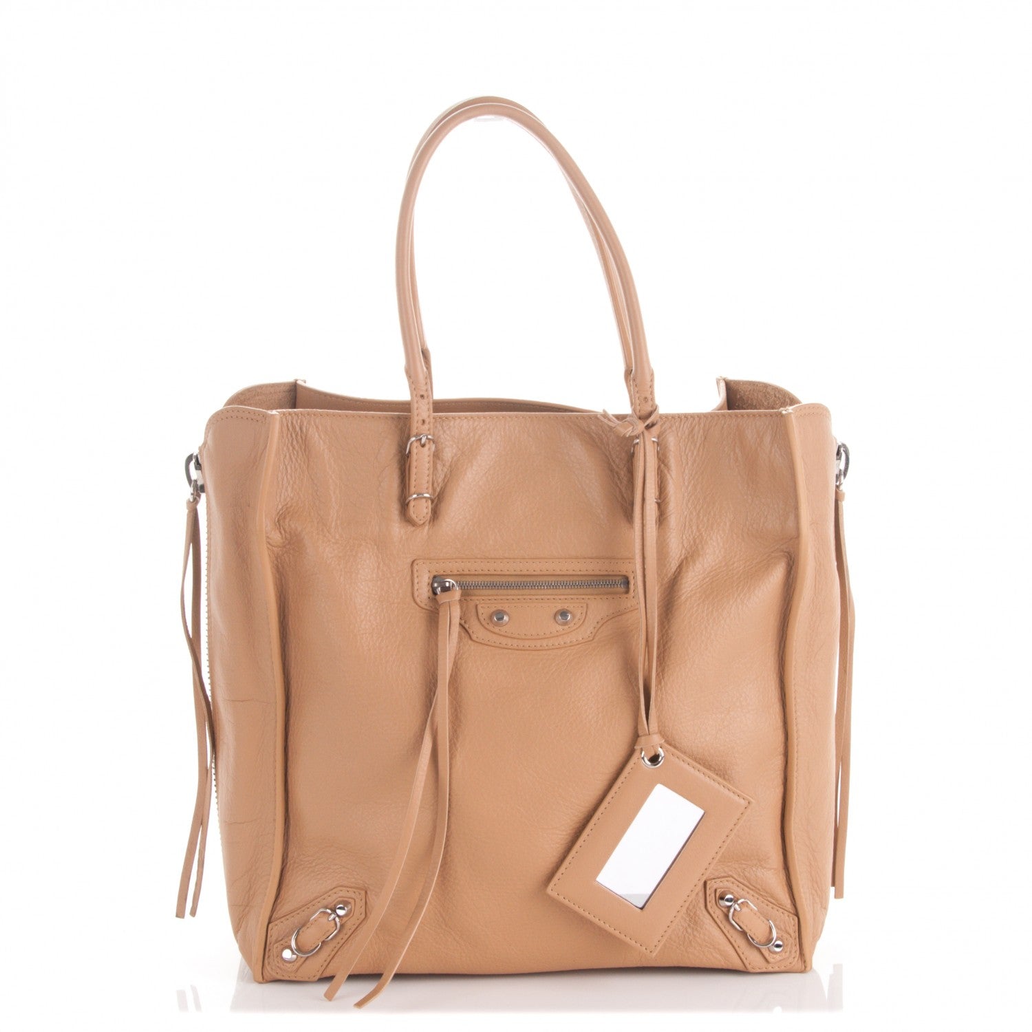 Balenciaga Veau Papier A5 Zip Around Tote Beige Desert 1 of 7