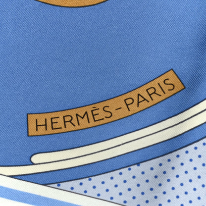 Hermes Washed Silk Washington's Carriage Scarf 90 2 of 5