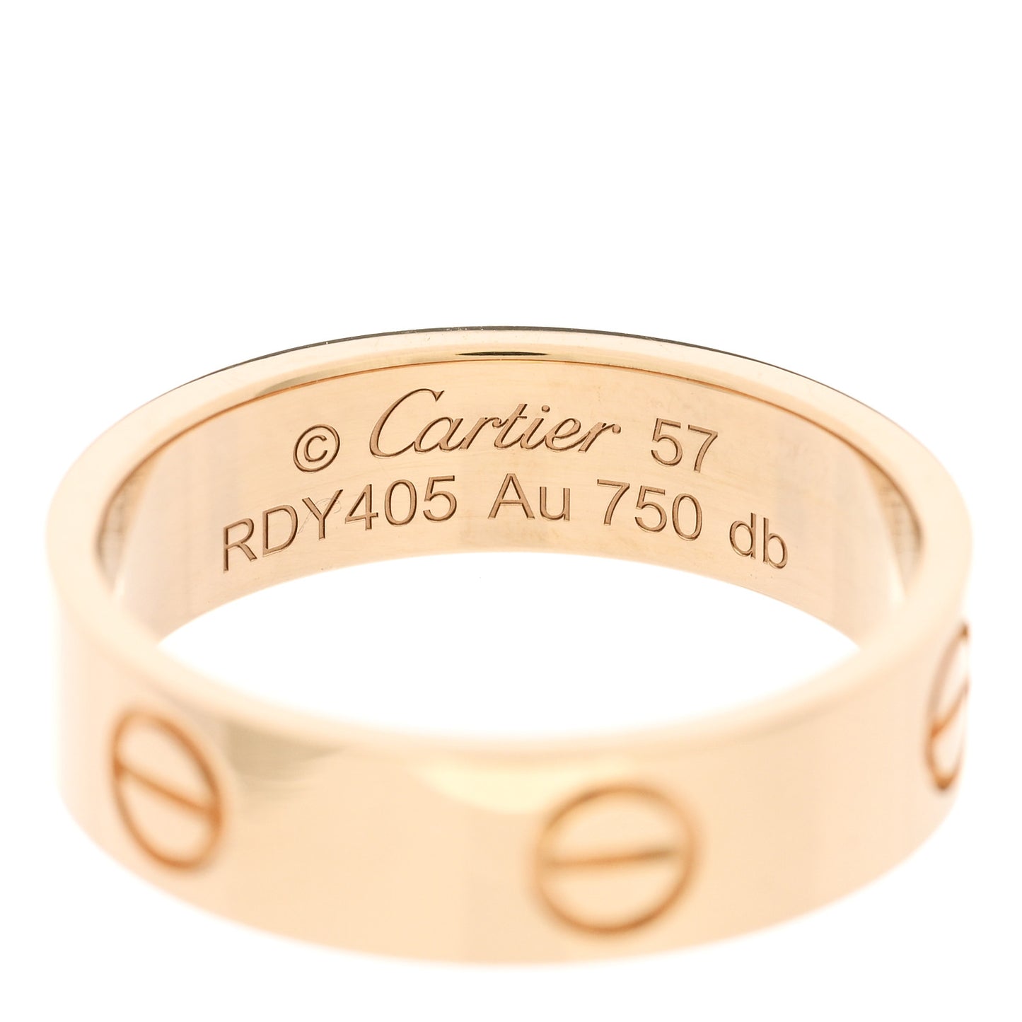 18K Yellow Gold 5.5mm LOVE Ring 57 8