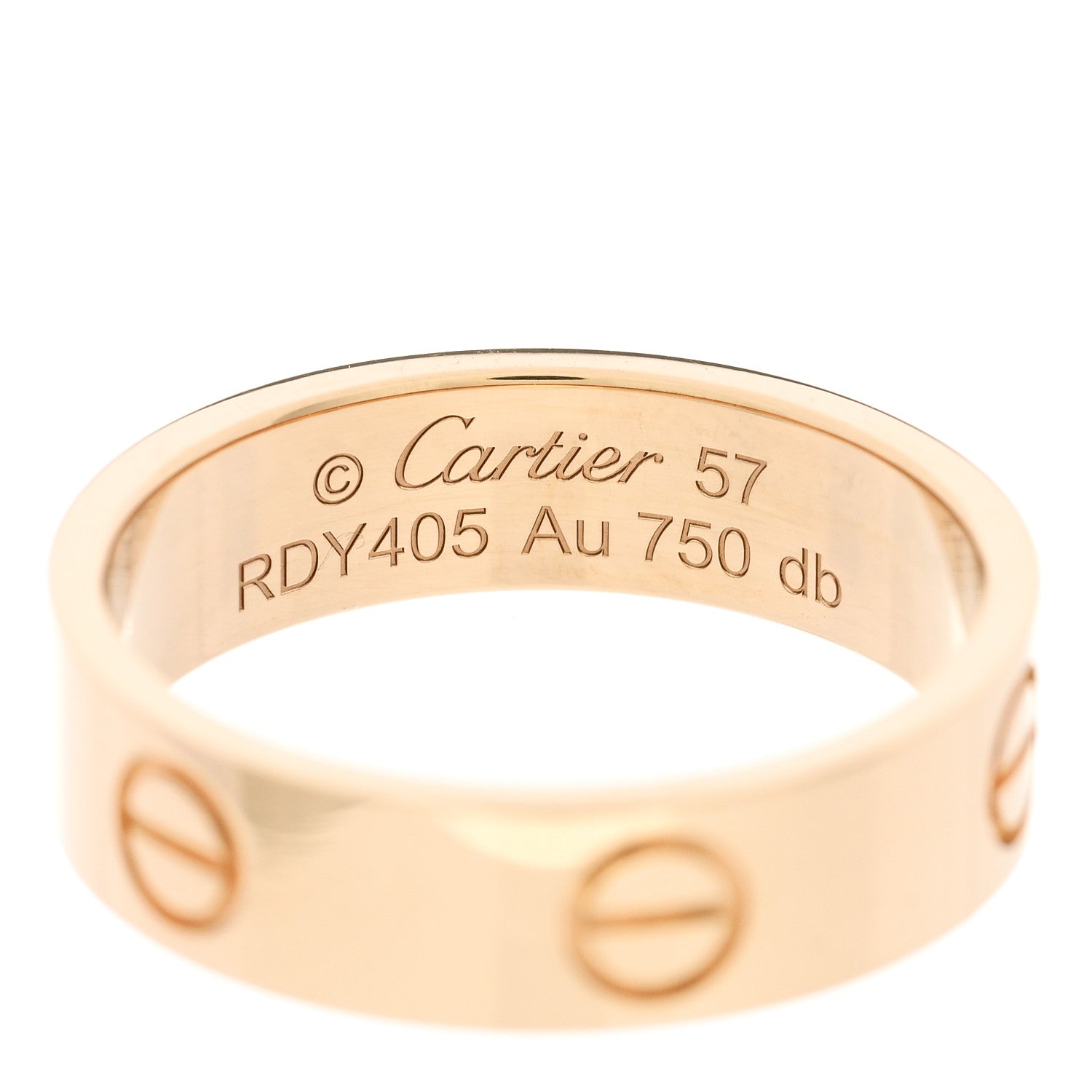 Cartier 18K Yellow Gold 5.5mm LOVE Ring 57 8 4 of 5