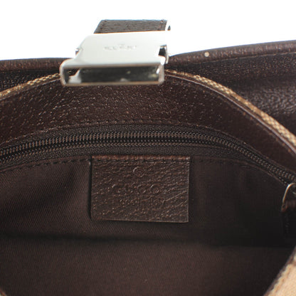 Gucci GG Monogram Buckle Belt Bag Dark Brown 6 of 8