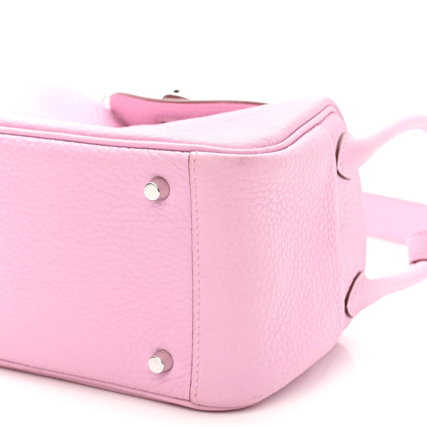 Hermes Taurillon Clemence Mini Lindy 20 Mauve Sylvestre 9 of 10