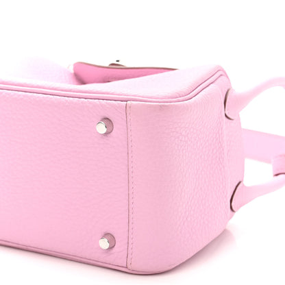 Hermes Taurillon Clemence Mini Lindy 20 Mauve Sylvestre 9 of 10