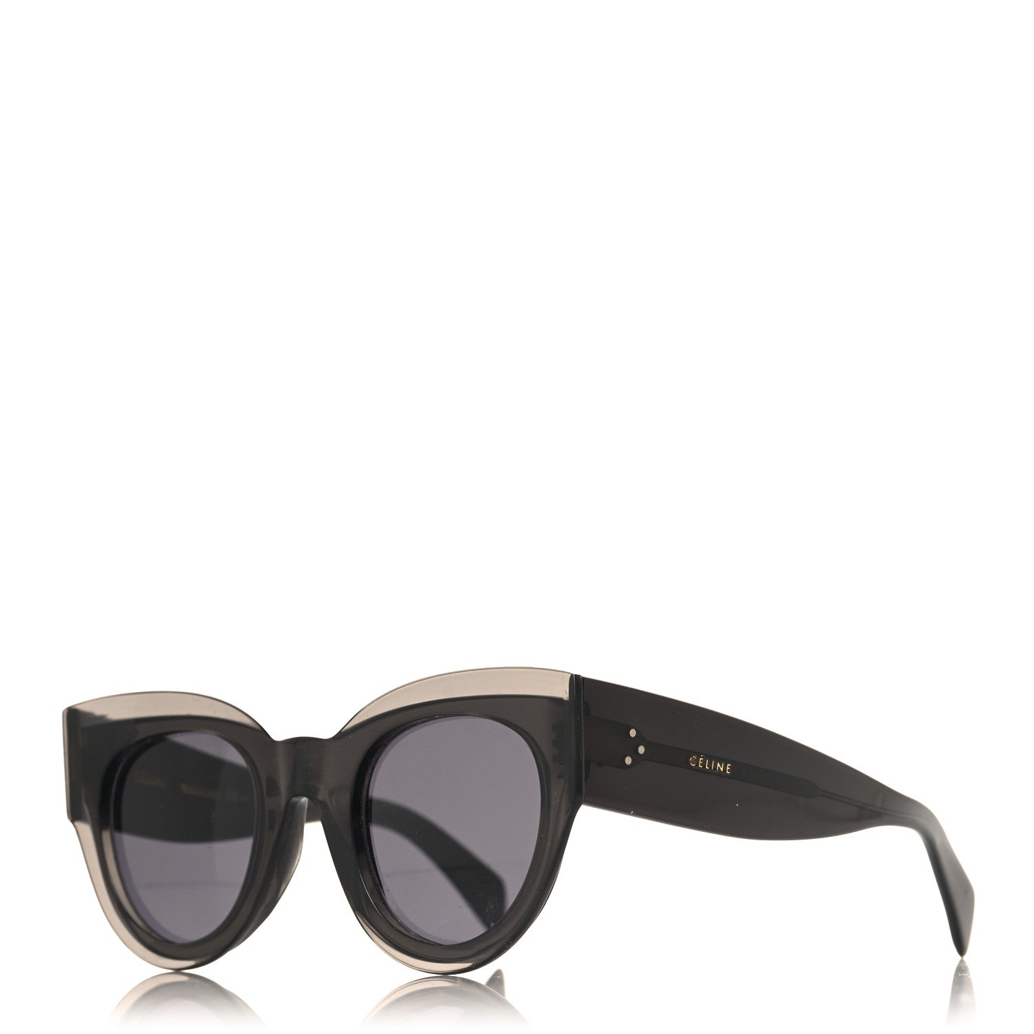 Celine Acetate Petra Sunglasses CL41447/S Transparent Black 1 of 6