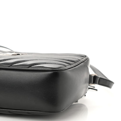 Saint Laurent Calfskin Matelasse Monogram Lou Camera Bag Sea Pebble 10 of 12