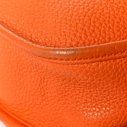 Hermes Taurillon Clemence Evelyne III PM Orange 10 of 12
