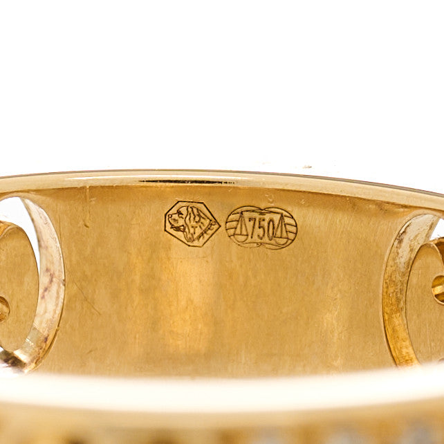 Gucci 18K Yellow Gold Diamond Icon Stardust Thin Band Ring 47 4 7 of 7