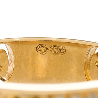 Gucci 18K Yellow Gold Diamond Icon Stardust Thin Band Ring 47 4 7 of 7